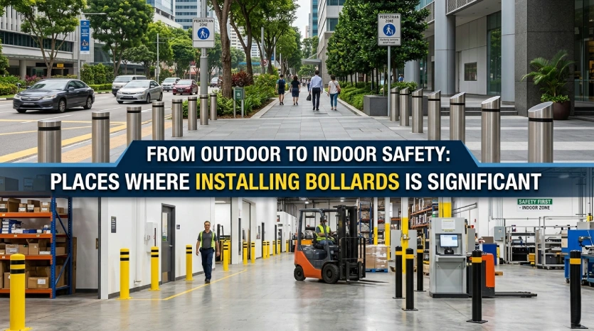 From Outdoor to Indoor Safety- Places Where Installing Bollards is Significant