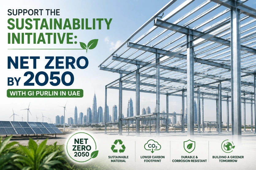Support the Sustainability Initiative: Net Zero by 2050 With GI Purlin in UAE